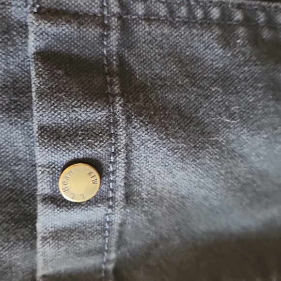 L.L.Bean Katahdin Iron Works  Men's Deep Blue Shirt Jacket Cotton Sz M - Picture 3 of 4